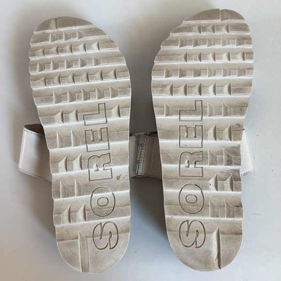 Sorel white Roaming Roaming Buckle Slides slide sandal slip on silver buckle - Picture 4 of 16